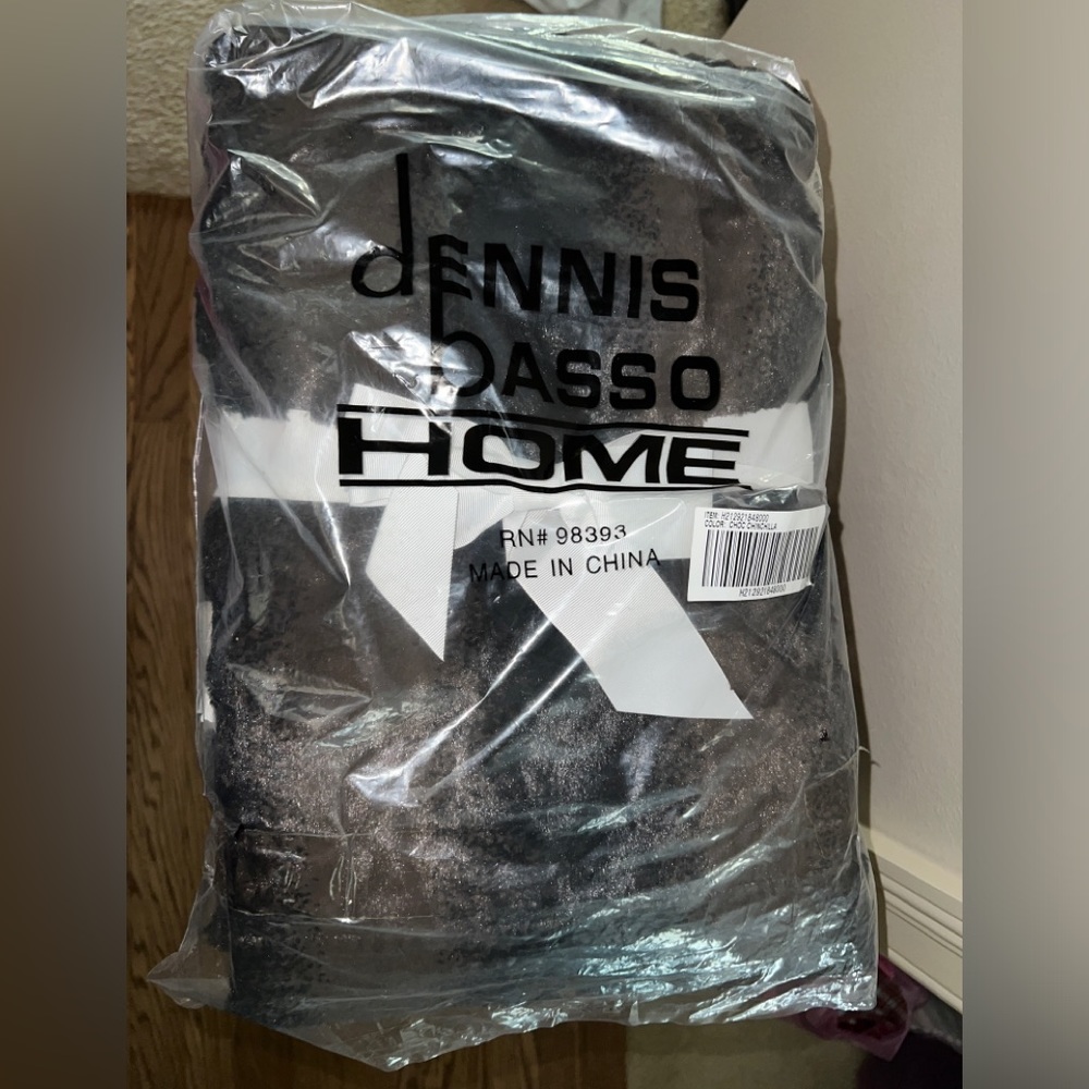 Dennis Basso- Chocolate Chinchilla Blanket